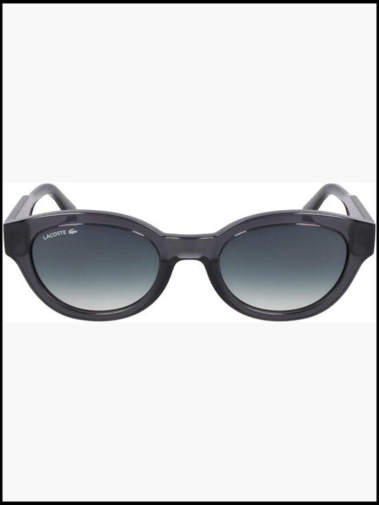 Oval Sunglasses with Piqué Pattern Metal Core Bio-Injected Plastic Frame